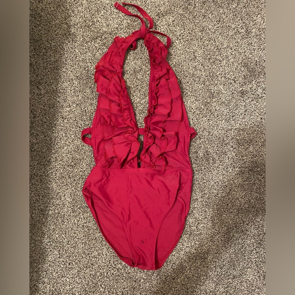 Red swimwear